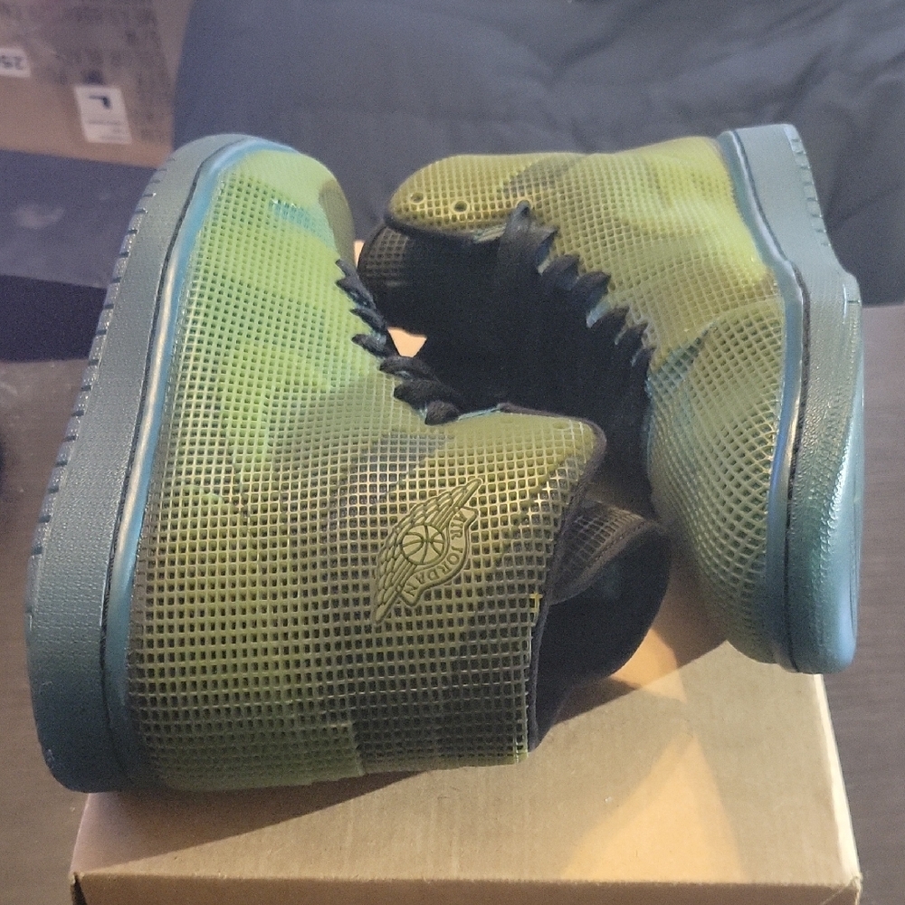 Jordan 1 Retro 4Lab1 Rare Tropical Teal (2014) Mens 10 Womens 11.5 EUC - Picture 7 of 10